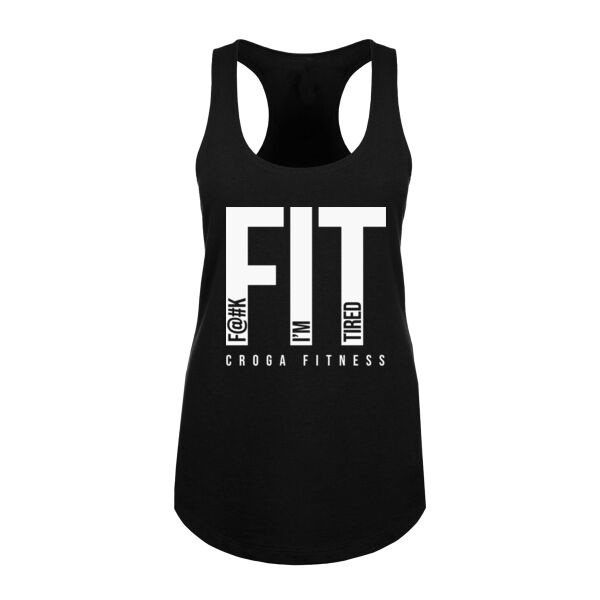FIT I'M TIRED - WOMEN'S FITTED TANK TOP - $MEJ1RV$ Thumbnail