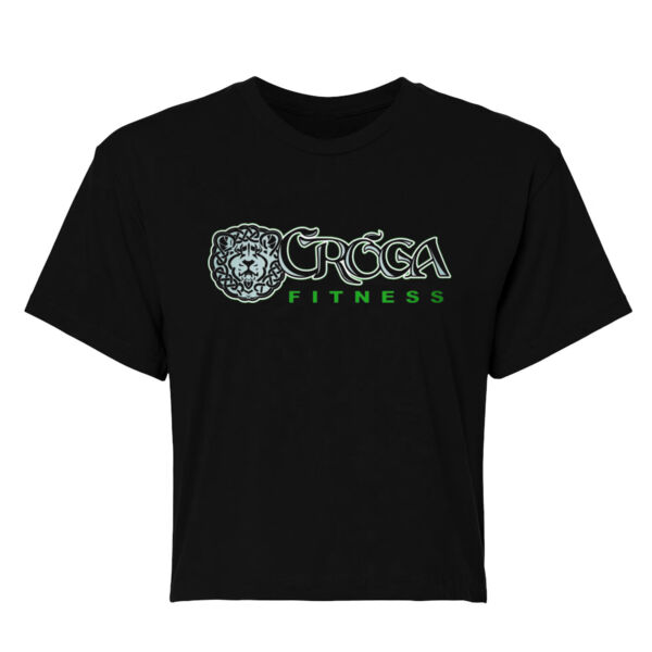 CROGA FITNESS LOGO - WOMEN'S CROP T-SHIRT - $QZP365$ Thumbnail