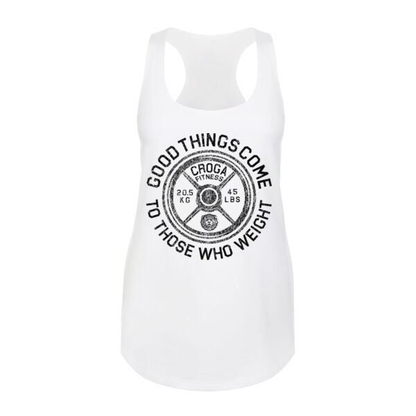 THOSE WHO WEIGHT - WOMEN'S FITTED TANK TOP Thumbnail