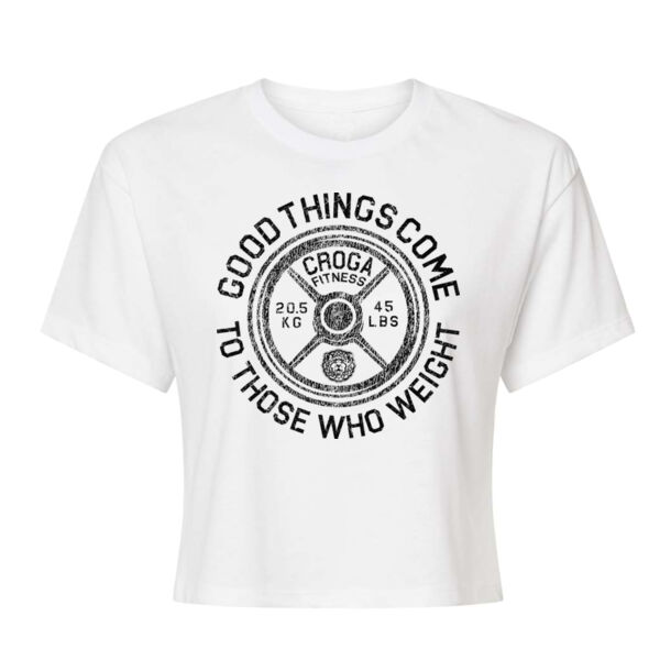 THOSE WHO WEIGHT - WOMEN'S CROP T-SHIRT Thumbnail